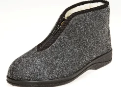 New BADER Gefütterte Herren-Stiefeletten, mit Schurwolle ANTHRAZIT