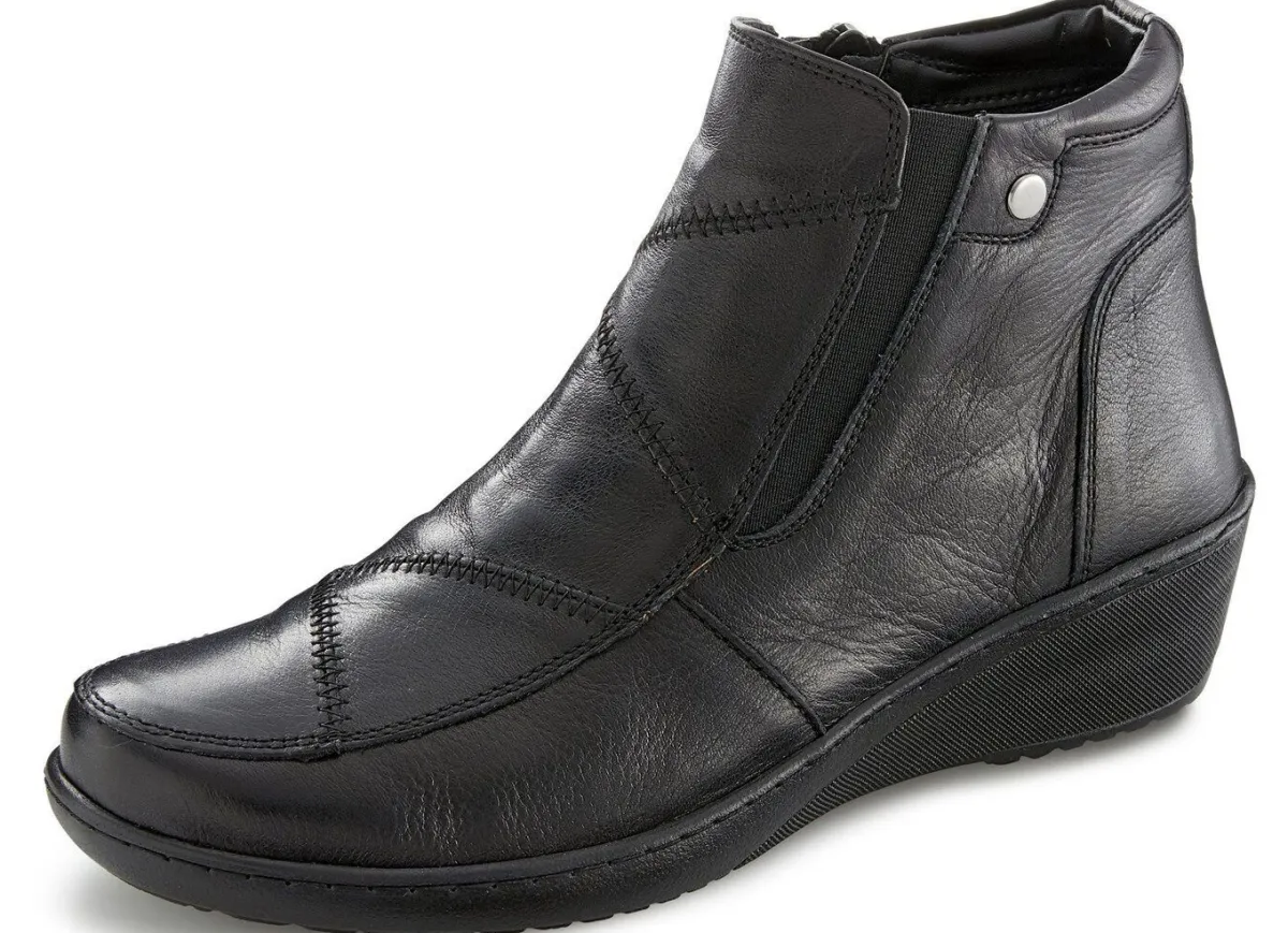 Clearance Gemini , bequeme Damen-Boots, Weite H, mit herausnehmbarem Fußbett SCHWARZ