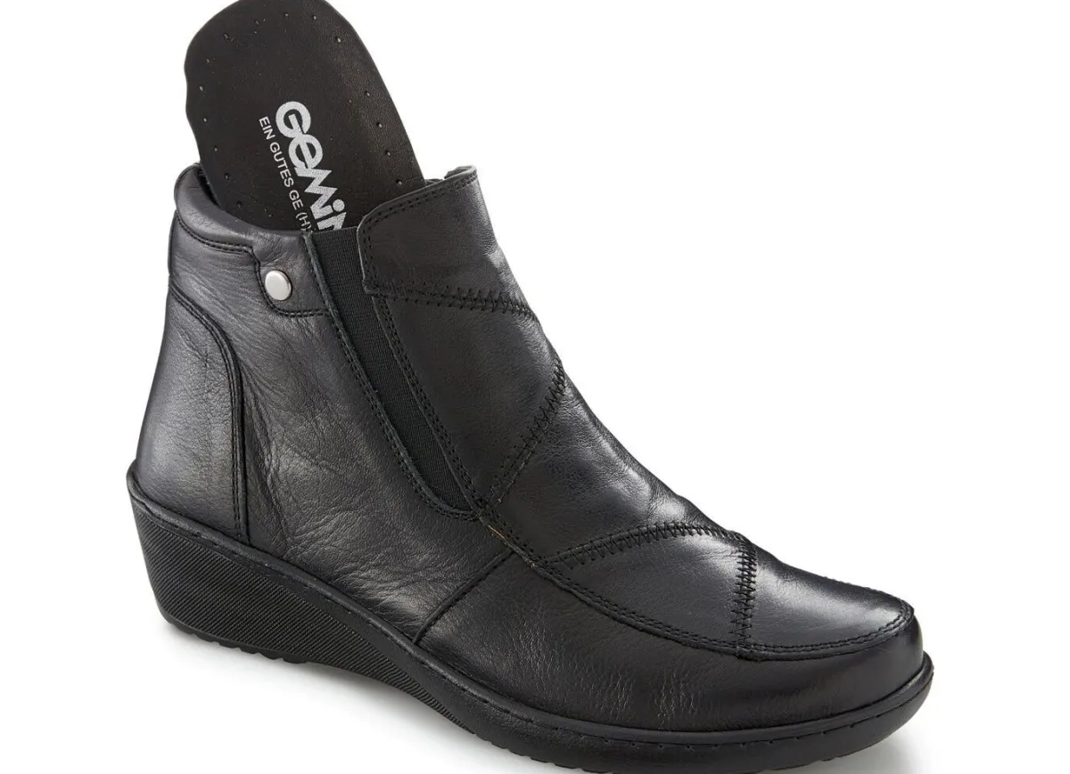 Clearance Gemini , bequeme Damen-Boots, Weite H, mit herausnehmbarem Fußbett SCHWARZ