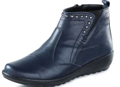 BADER Gemini, bequeme Damen-Boots, Weite G, mit herausnehmbarem Fußbett MARINE