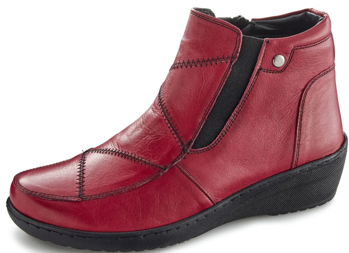 Clearance Gemini , bequeme Damen-Boots, Weite H, mit herausnehmbarem Fußbett BORDEAUX
