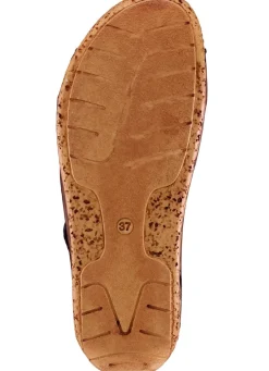 Discount BADER Gemini, bequeme Damen-Sandalen, Weite G, mit Gummizug COGNAC