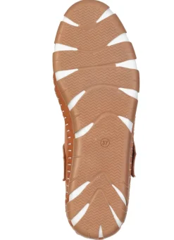 Gemini , bequeme Damen-Slipper, Weite G, mit herausnehmbarem Fußbett COGNAC