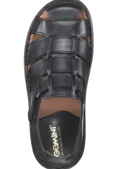Gemini , klassische Herren-Sandalen, mit Klettverschluss SCHWARZ