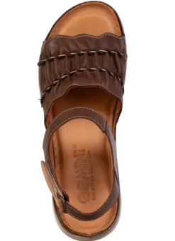 Sale Gemini , leichte Damen-Sandalen, Weite G, aus Leder BRAUN