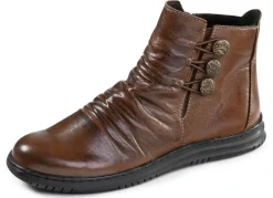 New Gemini , modische Damen-Boots, Winterschuhe, Weite G, mite herausnehmbarem Fußbett MOKKA