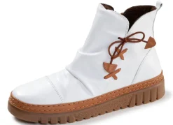 Hot Gemini , modische Damen-Boots, Weite G, Winterschuhe, mit herausnehmbarem Fußbett WEISS