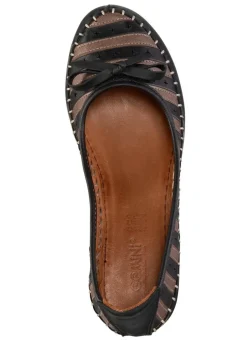 Hot Gemini , modische Damen-Pumps, Weite G, aus Leder SCHWARZ-BRAUN