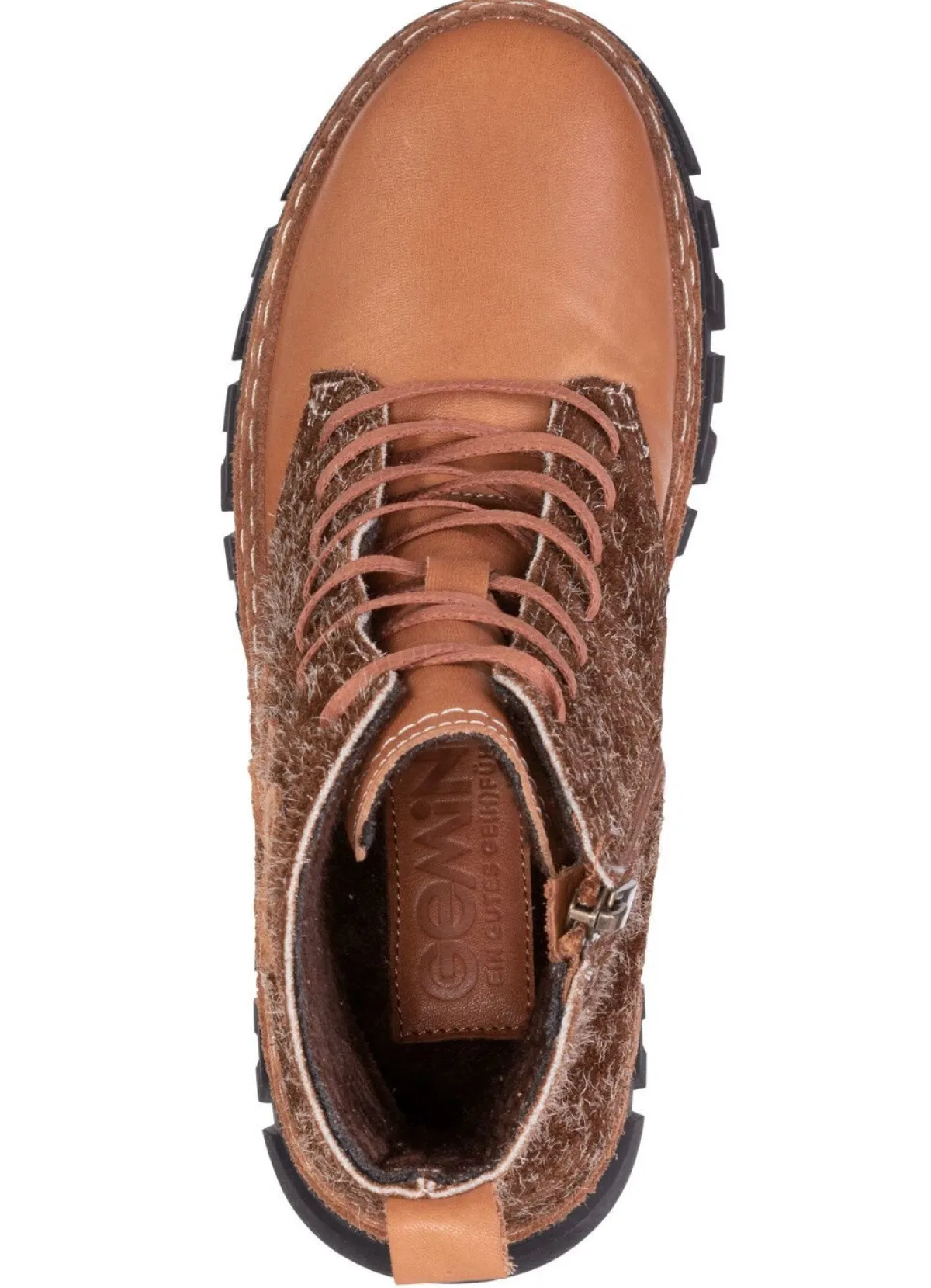Discount Gemini , modische Damen-Stiefeletten, Winterschuhe, Weite G, mit herausnehmbarem Fußbett CAMEL