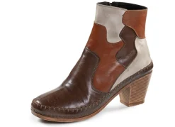 Hot Gemini , modische Damen-Stiefeletten, Winterschuhe, Weite G, mit Reißverschluss BRAUN-KIESEL