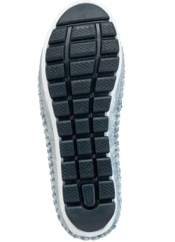 Best Gemini Mokassin-Slipper aus weichem, glänzend geprägtem Nappaleder JEANSBLEU