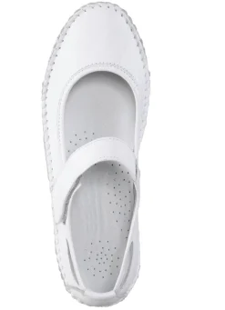 Outlet Gemini Mokassin-Slipper mit dezenter Knitter-Struktur WEISS