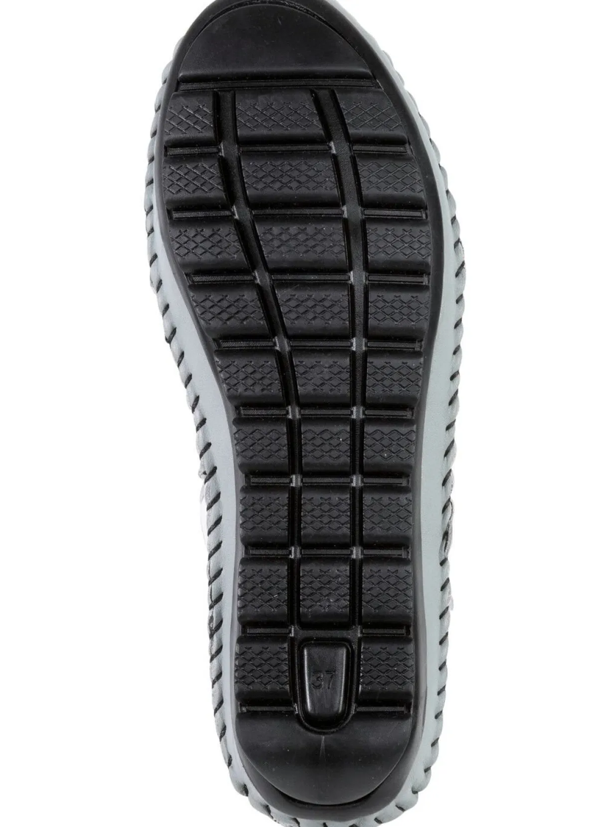 Hot Gemini Mokassin-Stiefelette mit Knitter-Struktur WEISS-OPAL