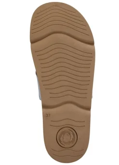 Discount Gemini Pantolette aus Nappaleder mit Perforation JEANS