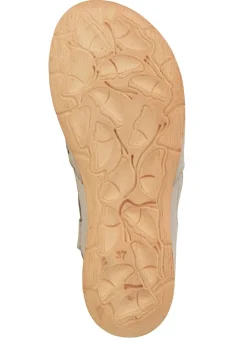 New Gemini Sandale aus schattiertem Nappaleder mit Prägung KIESEL