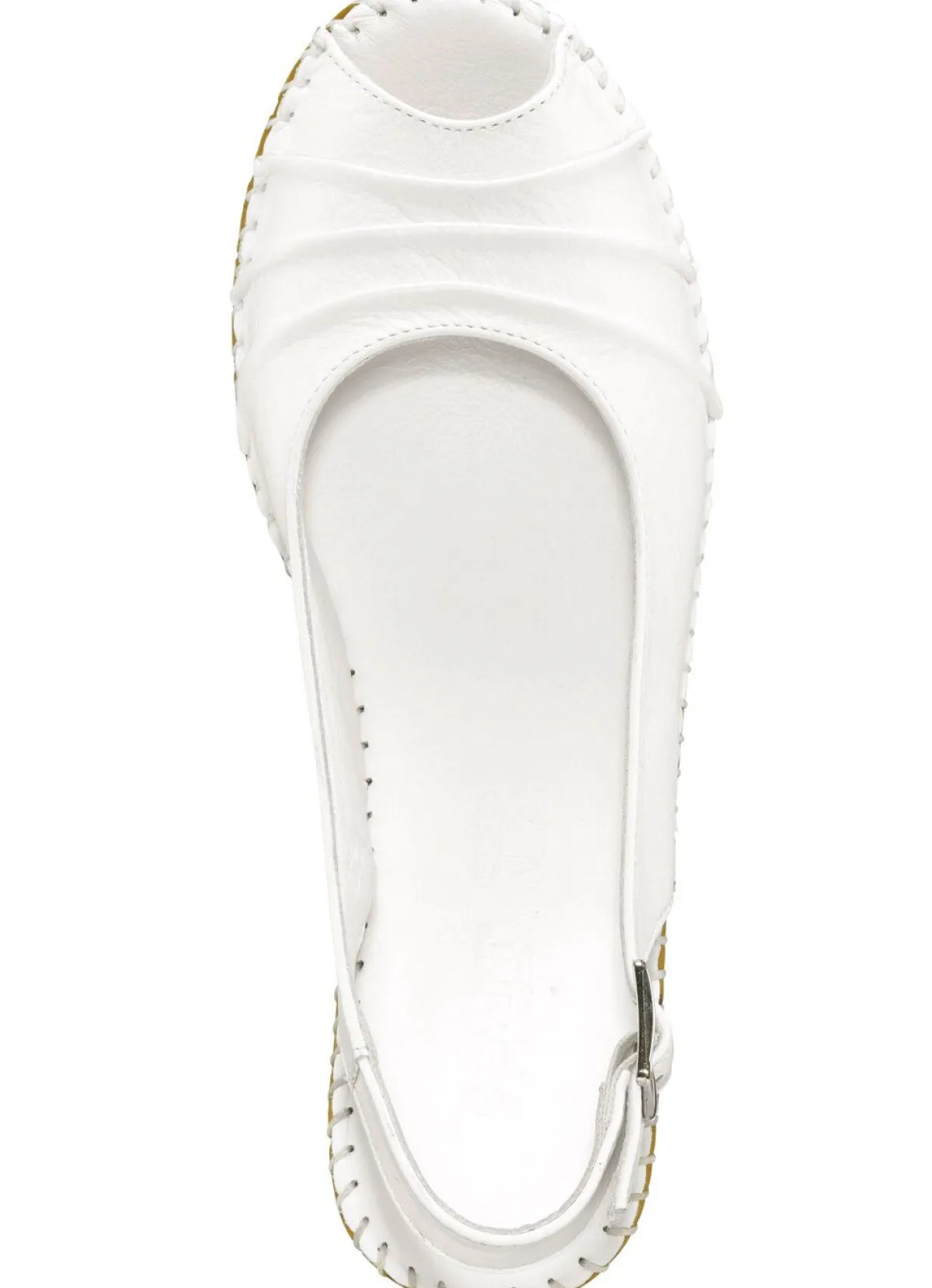 Online Gemini , schicke Damen-Sandaletten, Weite G, mit Gummizug WEISS