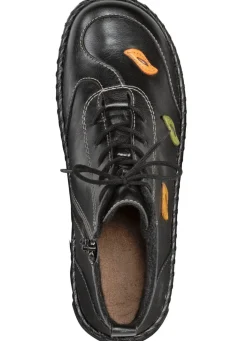 Clearance Gemini Schnür-Bootie mit pfiffigen, bunten Lederapplikationen SCHWARZ-BUNT