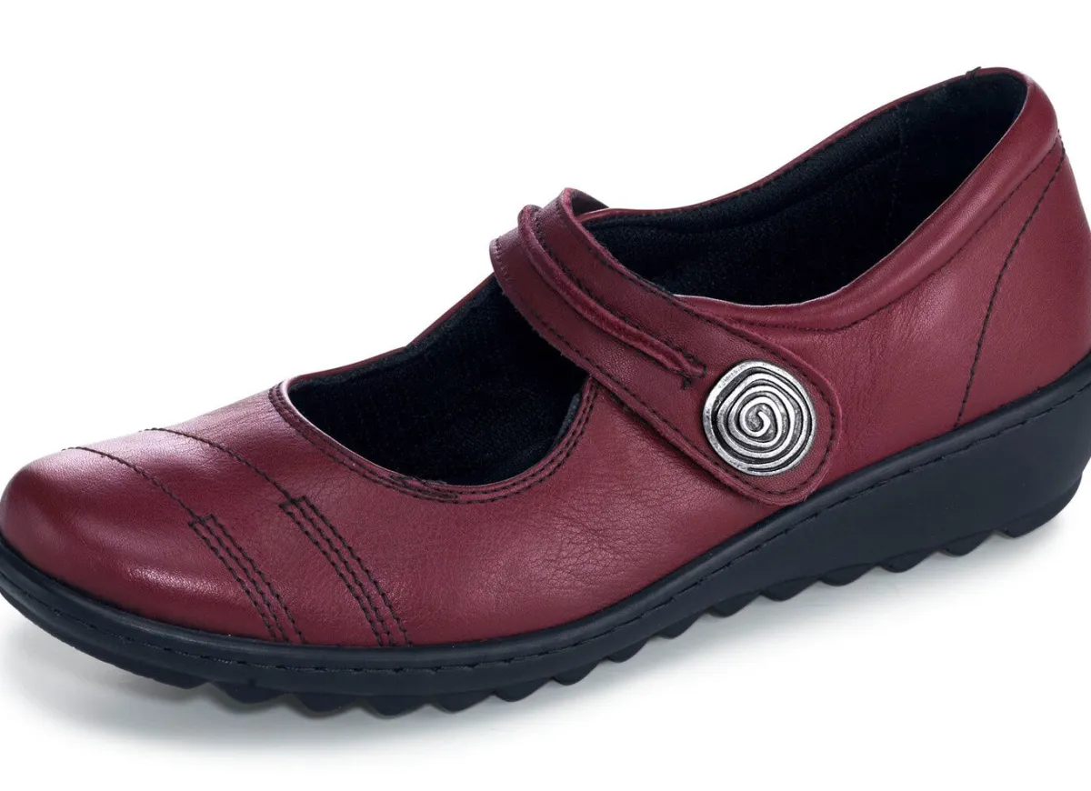 New Gemini Slipper aus Rind-Nappaleder BORDEAUX