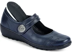 Hot Gemini Slipper aus Rind-Nappaleder MARINE