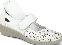 Hot Gemini Slipper aus weichem Rindleder WEISS