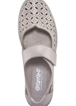 Sale Gemini Slipper aus weichem Rindleder KIESEL
