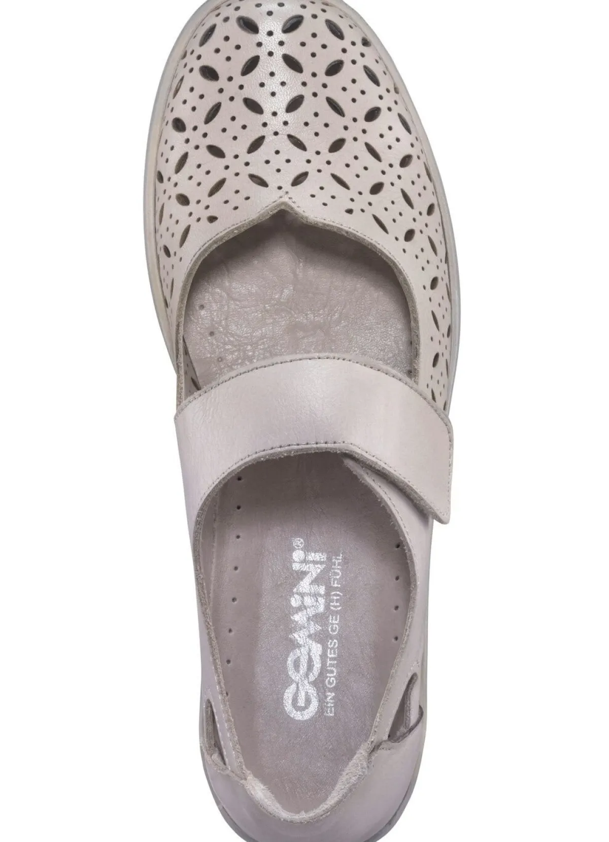 Sale Gemini Slipper aus weichem Rindleder KIESEL