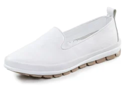 Sale Gemini Slipper mit dezenter Knitter-Struktur WEISS