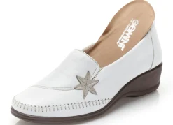 Best Gemini Slipper mit Leder-Applikation WEISS