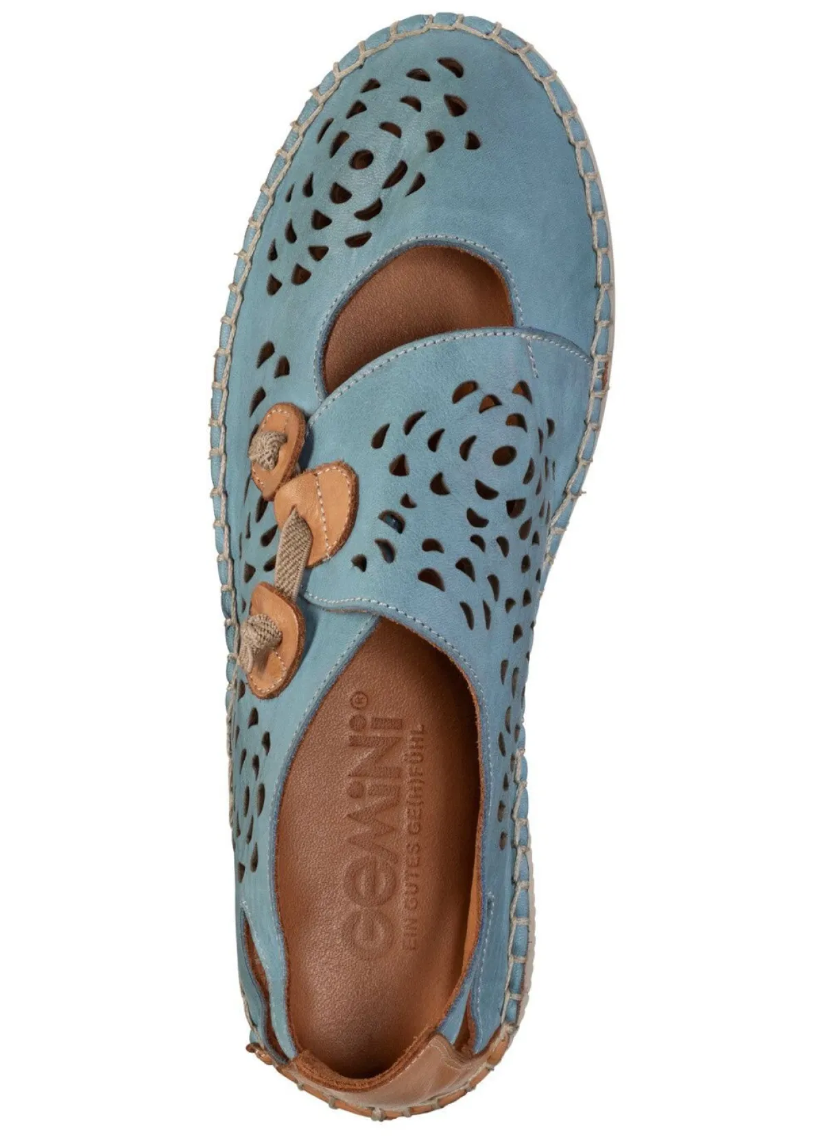 New Gemini Slipper mit luftigen Durchbrüchen JEANS-CAMEL