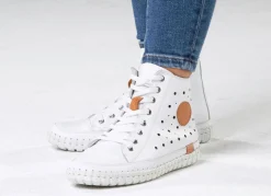 Discount Gemini , sommerliche Damen-Boots, Weite G, mit herausnehmbarem Fußbett WEISS