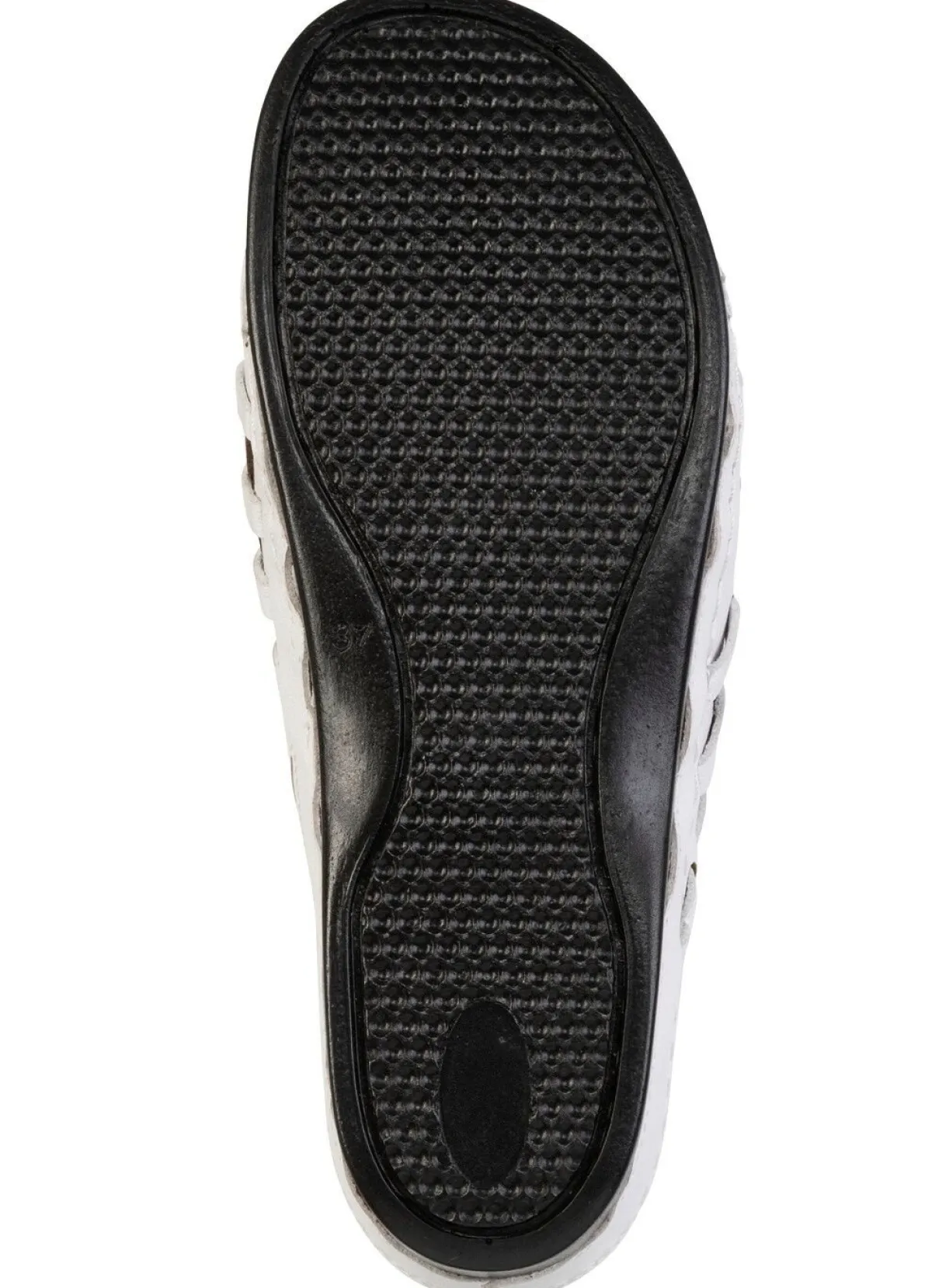Outlet Gemini , sommerliche Damen-Clogs, Weite G, mit Gummizug WEISS