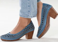 Clearance Gemini , sommerliche Damen-Pumps, Weite G, aus Leder JEANS