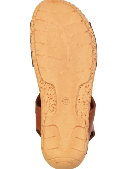 Gemini , sommerliche Damen-Sandalen, Weite G, aus Leder COGNAC