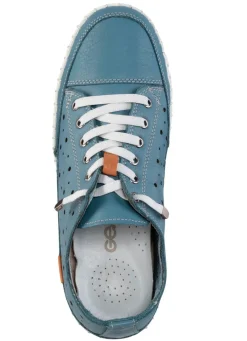 Gemini , sommerliche Damen-Schnürschuhe, Weite G, mit herausnehmbarem Fußbett JEANS