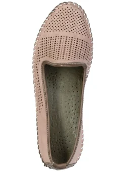 Sale Gemini , sommerliche Damen-Slipper, Weite G, mit herausnehmbarem Fußbett TAUPE-OLIV