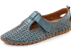 Online BADER Gemini, sommerliche Damen-Slipper, Weite G, mit herausnehmbarem Fußbett JEANS