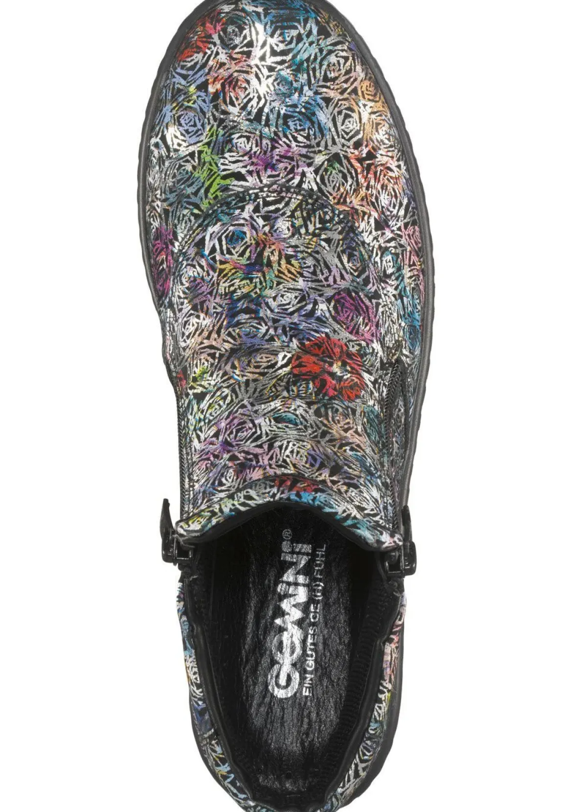 Discount BADER Gemini Stiefelette aus Rind-Nappaleder SCHWARZ-BUNT