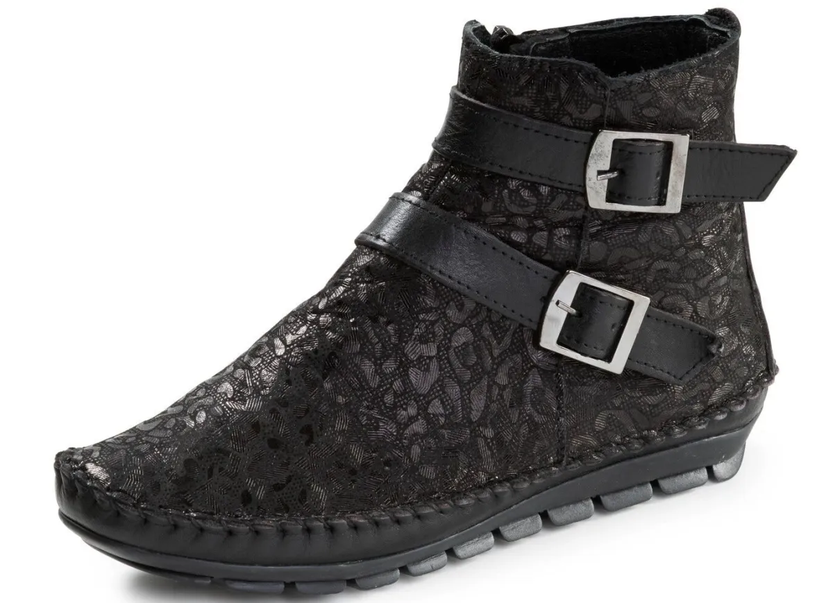 Sale Gemini , trendige Damen-Boots, Weite G, mit herausnehmbarem Fußbett SCHWARZ