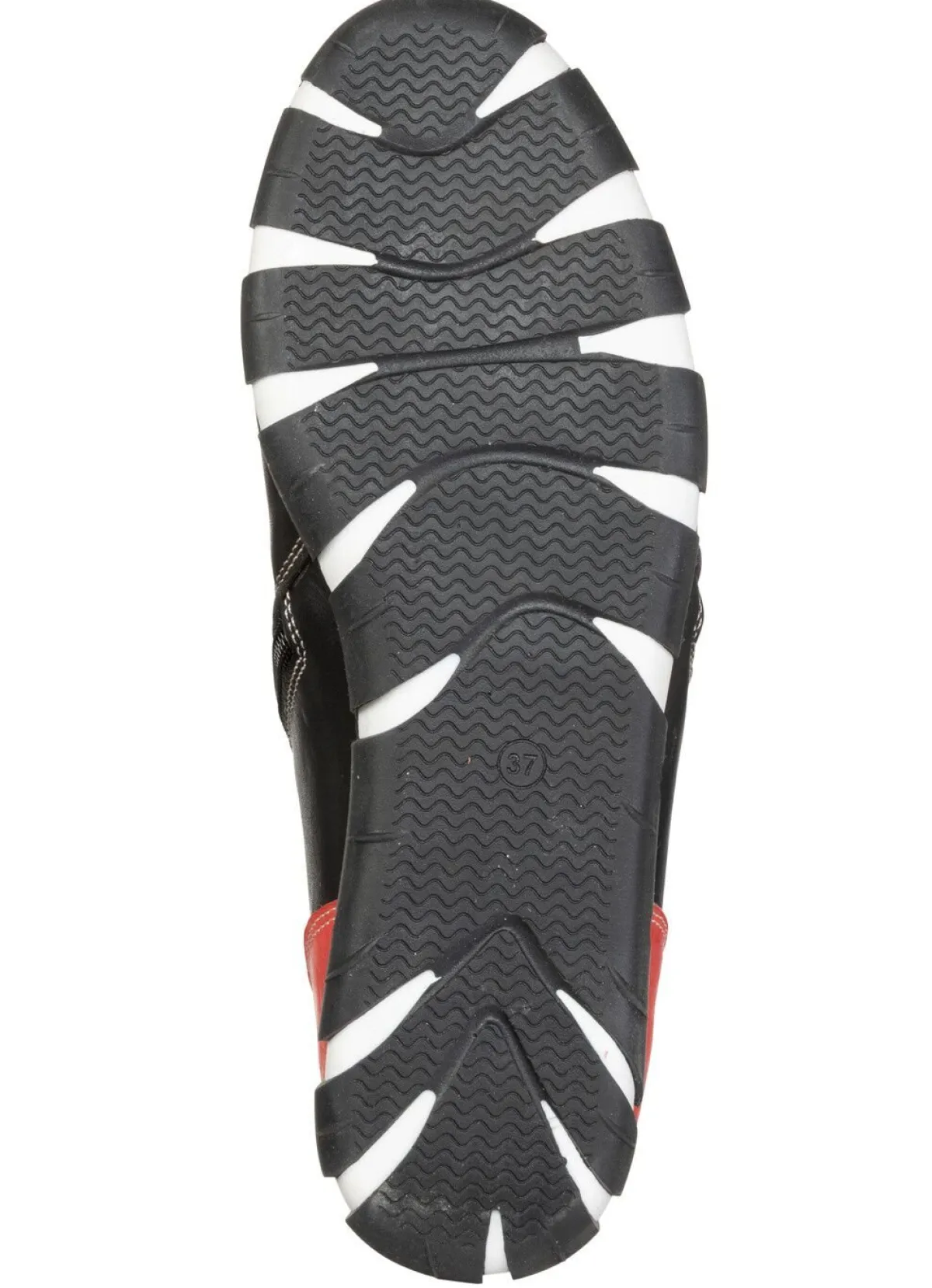 Clearance Gemini , trendige Damen-Boots, Weite G, mit herausnehmbarem Fußbett SCHWARZ-ROT