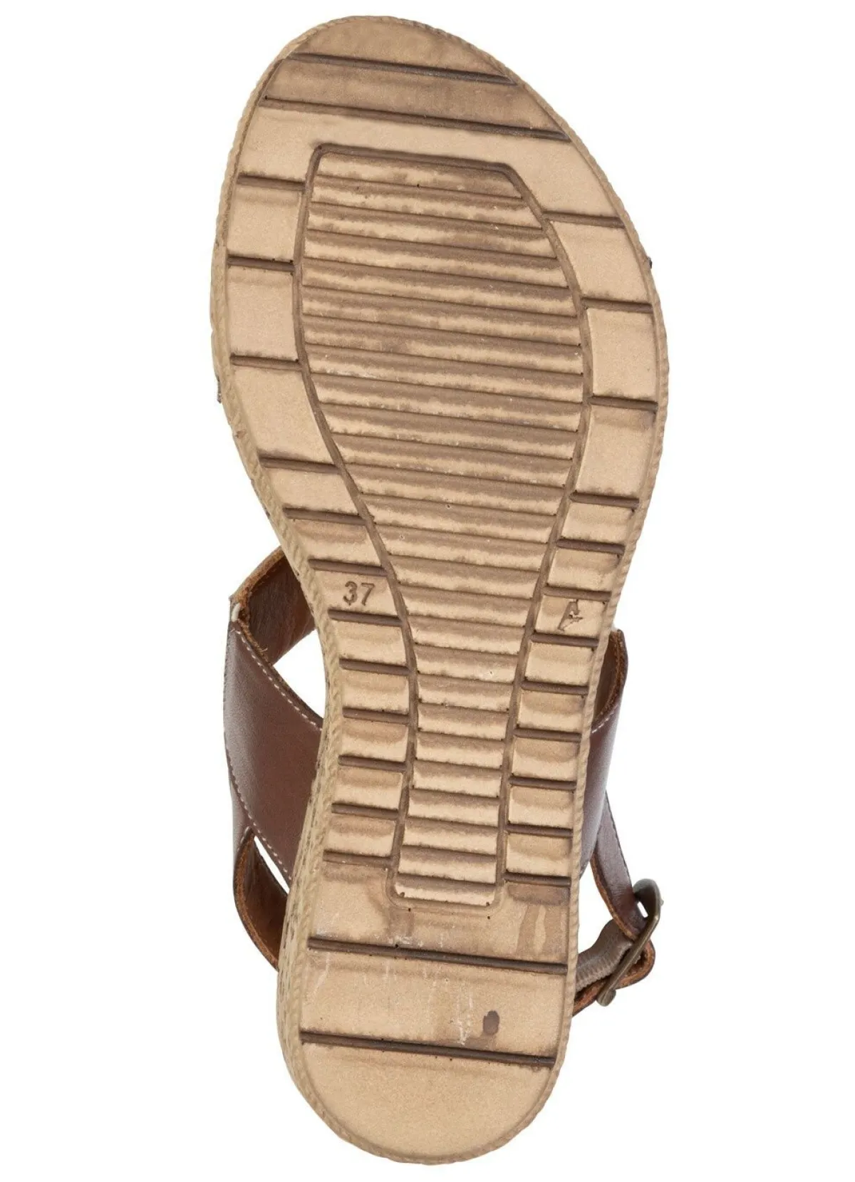 Clearance Gemini , trendige Damen-Sandaletten, Weite G, aus Leder BRAUN-BEIGE