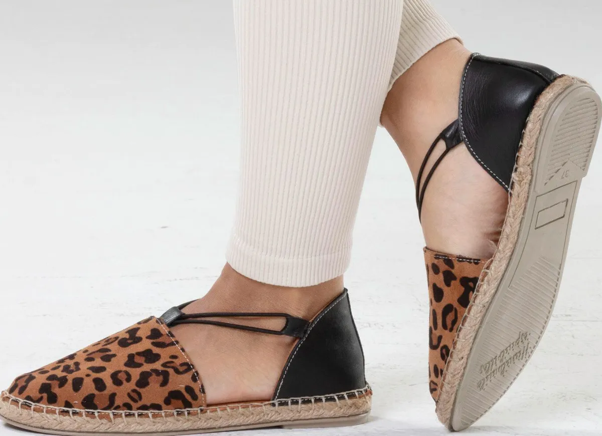 Best Gemini , trendige Damen-Slipper, Weite G, aus Leder SCHWARZ-BRAUN