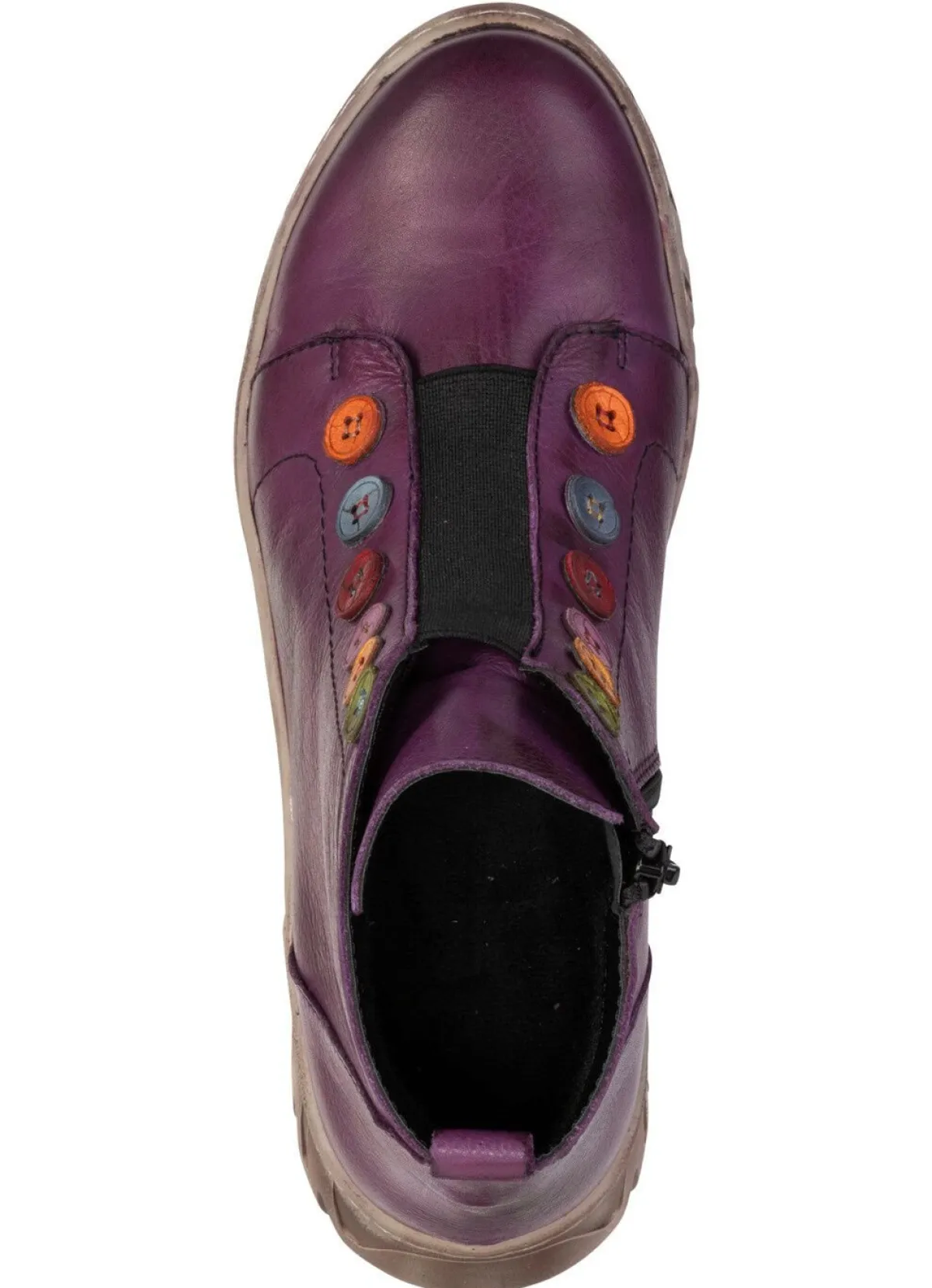Hot Gemini , trendige Damen-Stiefeletten, Winterschuhe, Weite G, mit herausnehmbarem Fußbett LILA