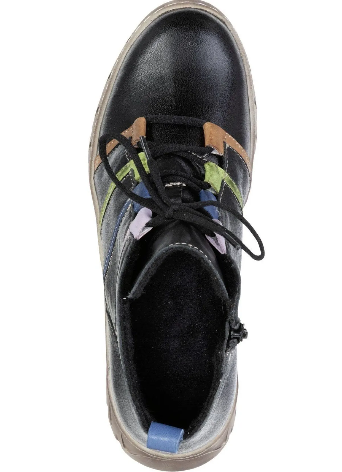 Gemini , trendige Damen-Stiefeletten, Winterschuhe, Weite G, mit herausnehmbarem Fußbett SCHWARZ-BUNT