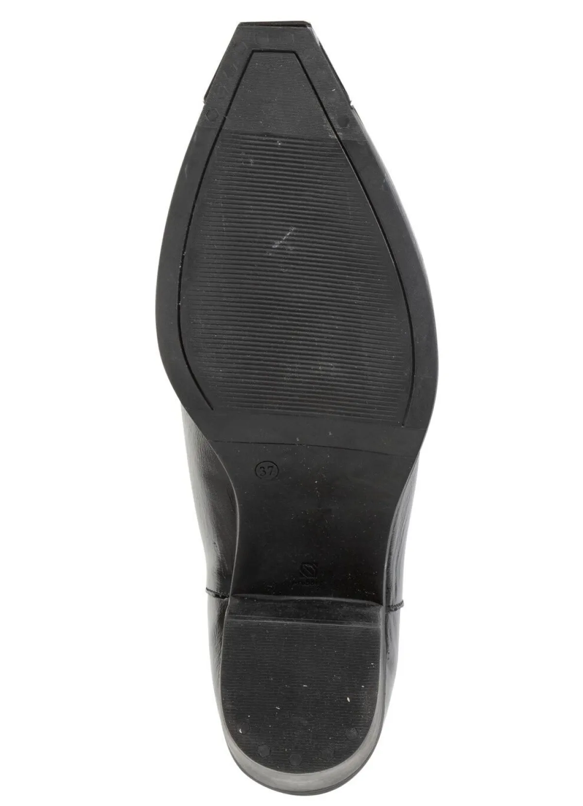 New Gemini Western-Stiefel aus Rind-Nappaleder SCHWARZ