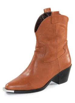 Best Gemini Western-Stiefel aus Rind-Nappaleder COGNAC