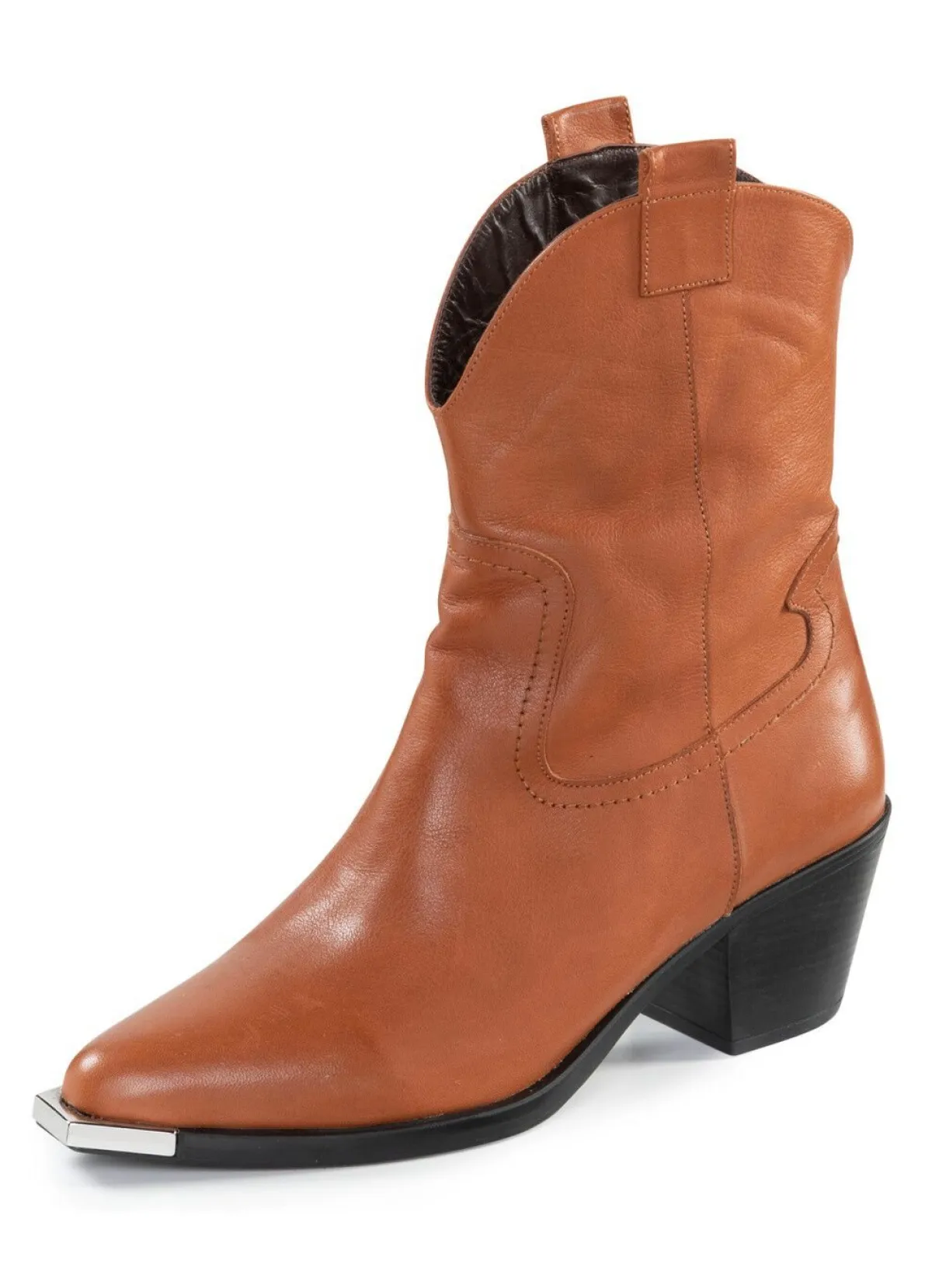 Best Gemini Western-Stiefel aus Rind-Nappaleder COGNAC