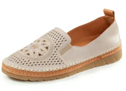 Gemini , sommerliche Damen-Slipper, Weite G, mit herausnehmbarem Fußbett KIESEL