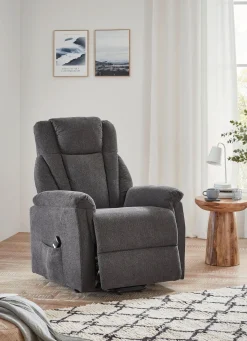 Online BADER Gemütlicher TV-Sessel mit Motor und Aufstehhilfe GRAU