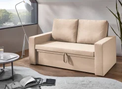 New BADER Gemütliches Schlafsofa creme