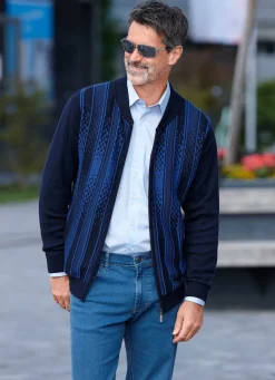 Hot BADER Gemusterte Jacke in 2 Farben MARINE